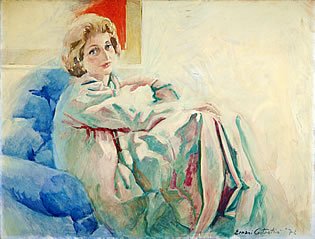portrait of lina 1972, painting