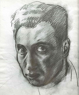 self portrait 1949, drawing