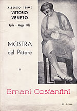 Dépliant de sa première exposition à Vittorio Veneto