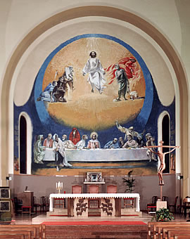 the Transfiguration
              and the Last Supper, painting