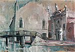 campo dell'abazia con la scuola della misericordia vecchia e la chiesa di santa maria valverde, venezia