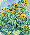 groupe de tournesols, tableau