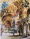 angels flying inside Saint Mark’ basilica
