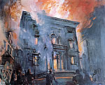 thetre burning