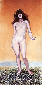 eve standing, painting