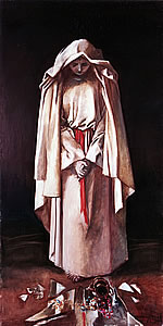 penitent mary magdalene standing, painting