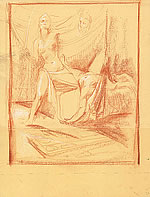 giuditta decapita oloferne, primo disegno