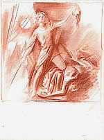 giuditta decapita oloferne, primo disegno